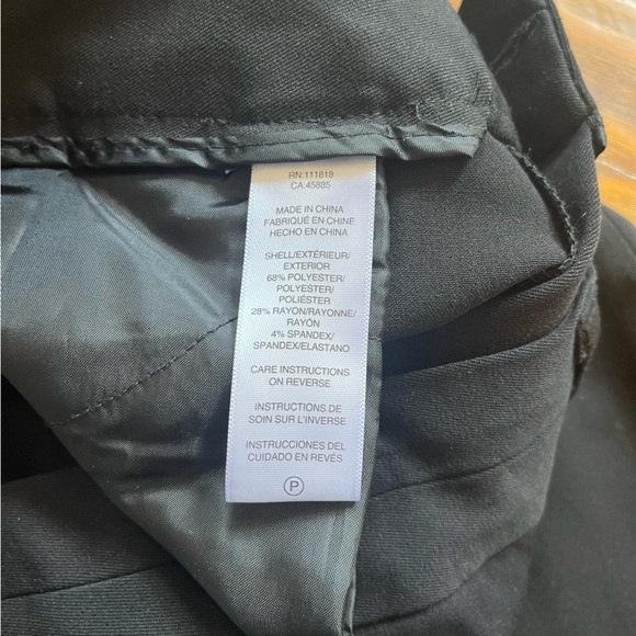 Michael Kors Women Black Slacks Pants Straight Leg Business Career 6P NWT - Picture 10 of 10